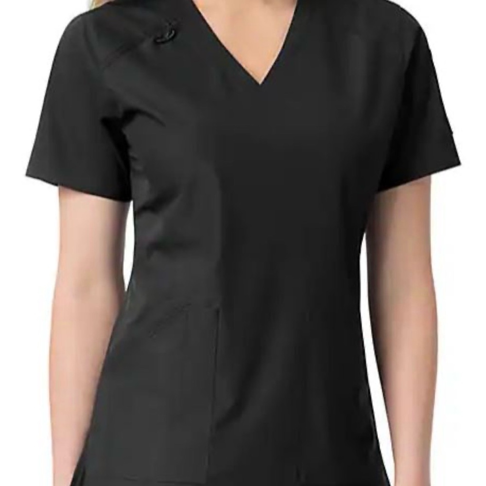 Carhartt Black V-Neck Women's Scrub Top